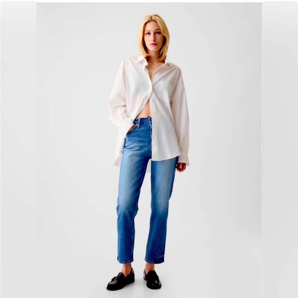 Gap High-Rise Cheeky Straight Button Fly Jeans size 10/30